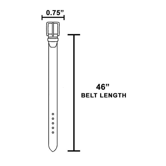 Thin Genuine Leather Belt Ivory Beige - Picture 2 of 2